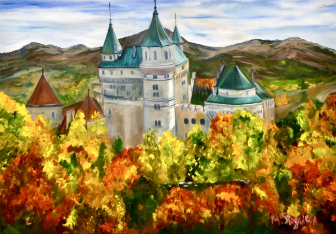 Slovak Castle painting by Marina Stognieva